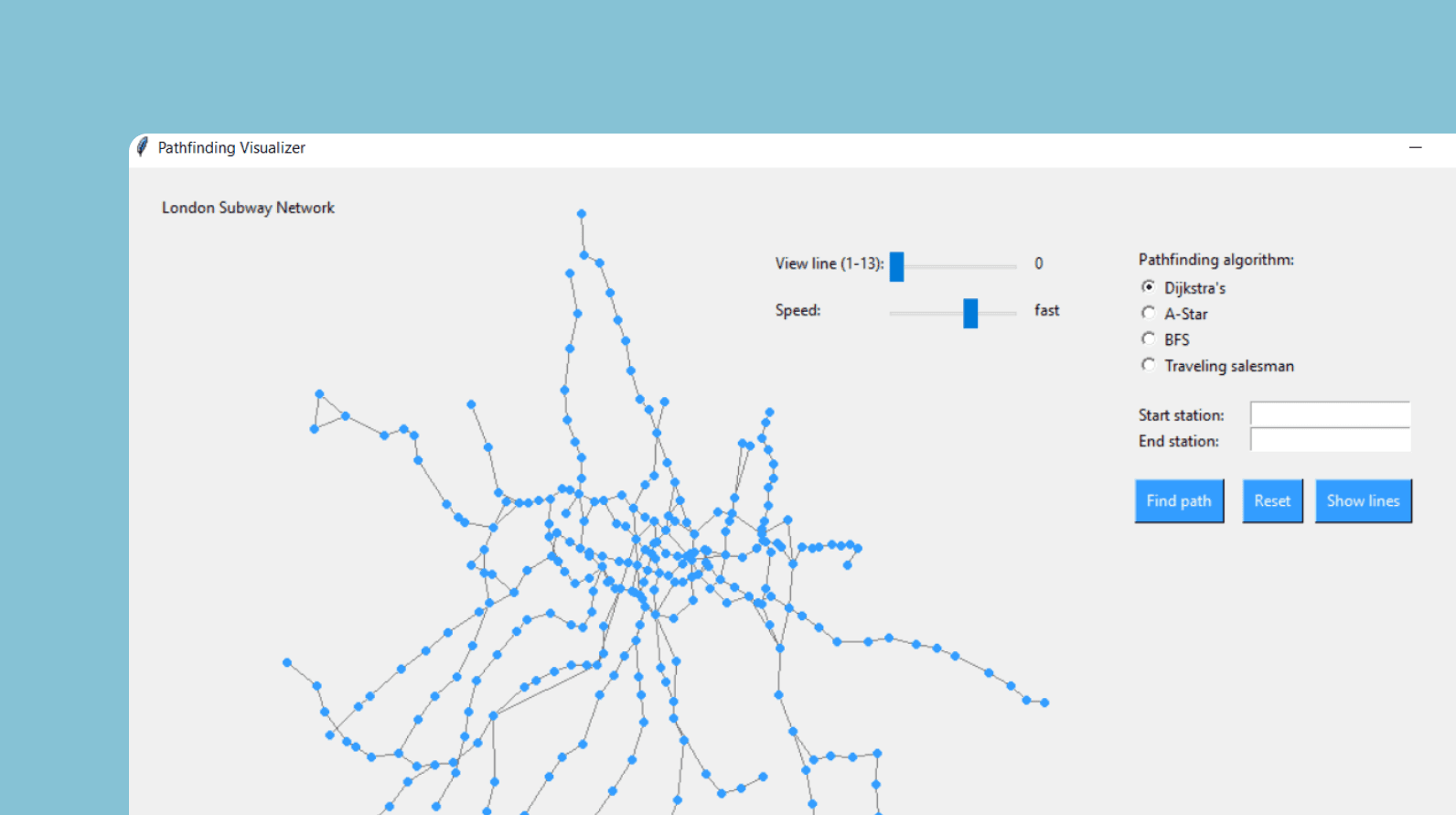 London Pathfinding Visualizer image